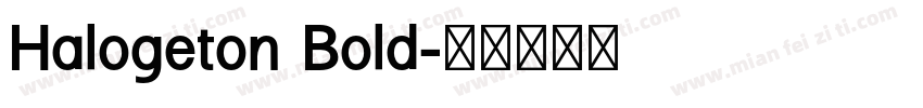 Halogeton Bold字体转换